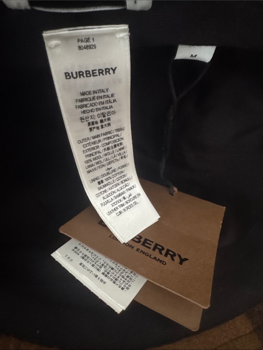 Burberry Brown Plaid Bucket Hat View 3